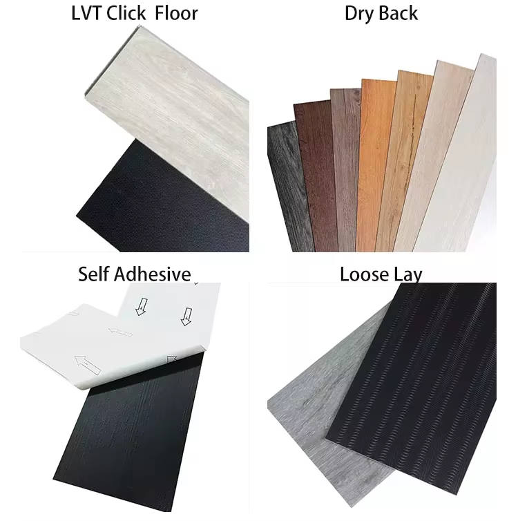 waterproof dry back LVT flooring